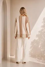 Hanna Stripe Fringe Hem Knit Sweater