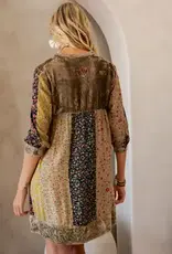 Chic Bohemian Stone-Washed Babydoll Dress
