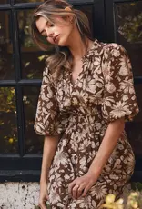 Margaret Printed Midi Dress