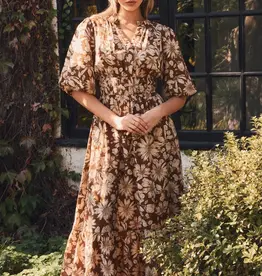 Margaret Printed Midi Dress