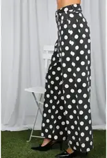 Dana Polka Dot Straight Leg Pant