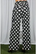 Dana Polka Dot Straight Leg Pant