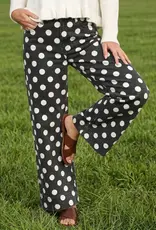 Dana Polka Dot Straight Leg Pant