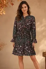 Georgette Floral Tiered Dress