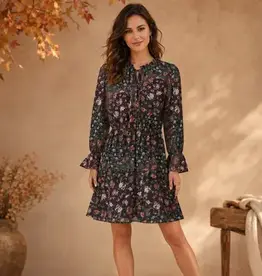 Georgette Floral Tiered Dress
