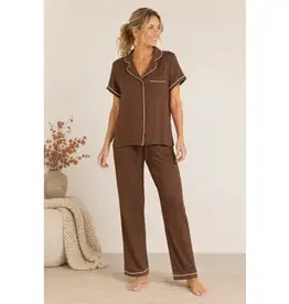 S/S Yummy Top & Pull On Pant Pj Set