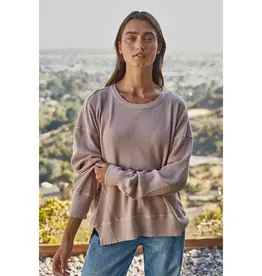 Darla Drop ShoulderTop with Side Slits