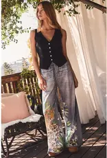 Susan Sublimation Printed Wide Leg Pants