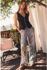 Susan Sublimation Printed Wide Leg Pants