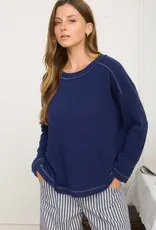 Leslie Ribbed Long Sleeve Knit Top