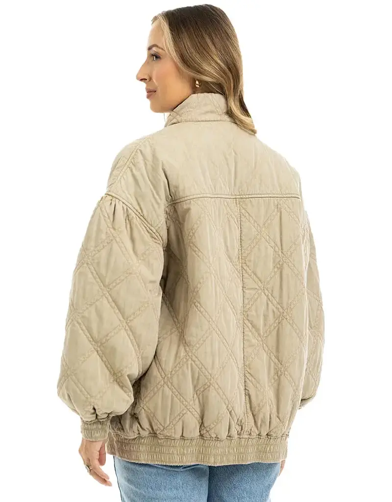 Garment Washed Trendy Luxe Oversized Jacket