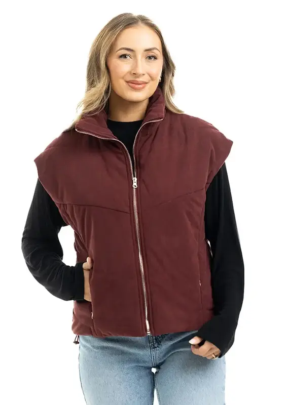 Carly Corduroy Puffer Vest