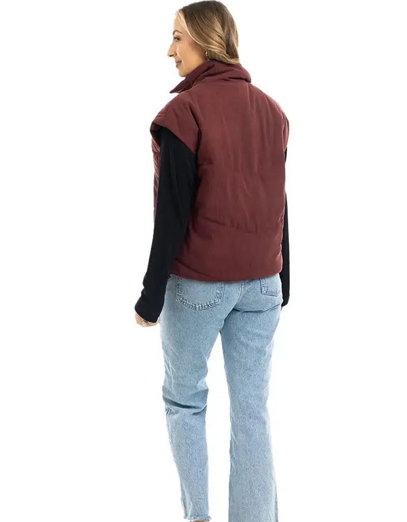 Carly Corduroy Puffer Vest