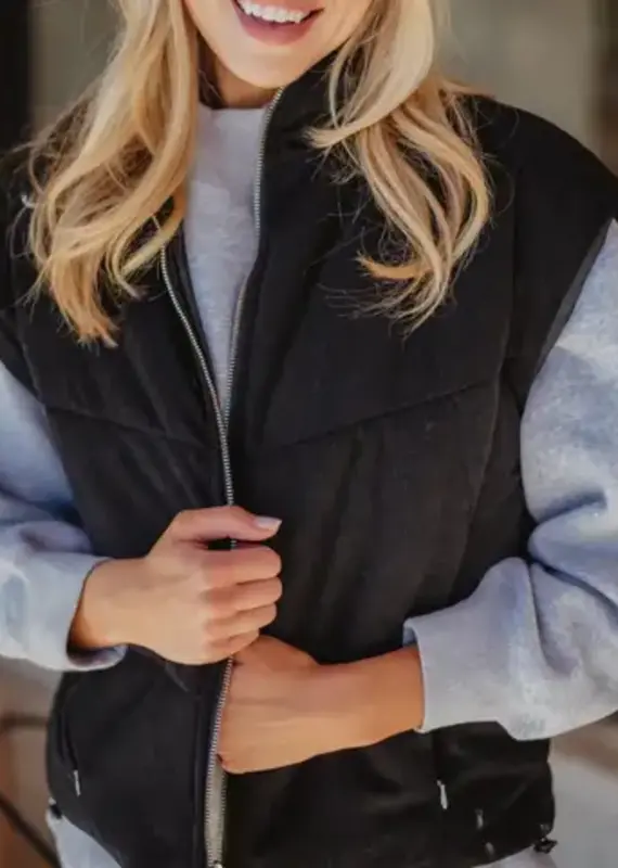 Carly Corduroy Puffer Vest