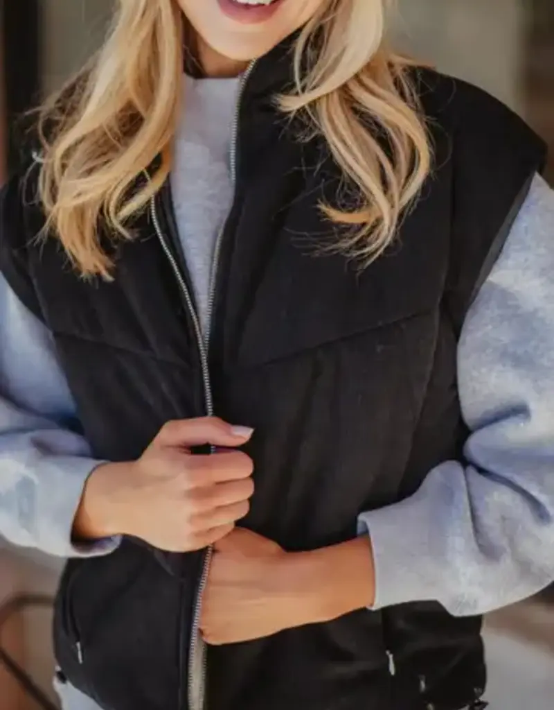 Carly Corduroy Puffer Vest