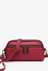 Sunny Dual Compartment Crossbody w/ Wristlet  - Boysenberry