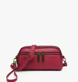 Sunny Dual Compartment Crossbody w/ Wristlet  - Boysenberry