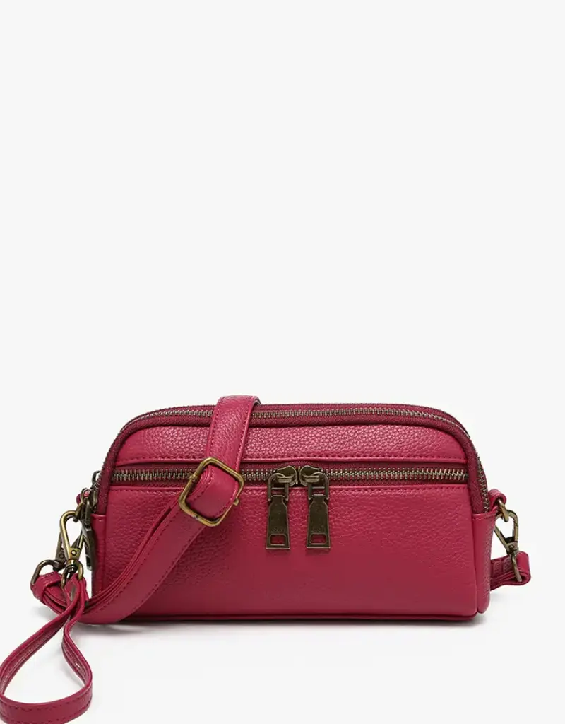 Sunny Dual Compartment Crossbody w/ Wristlet  - Boysenberry