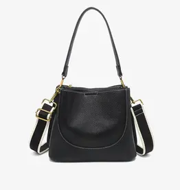 Adrianne Soft Hobo w/ Inner Bag - Black