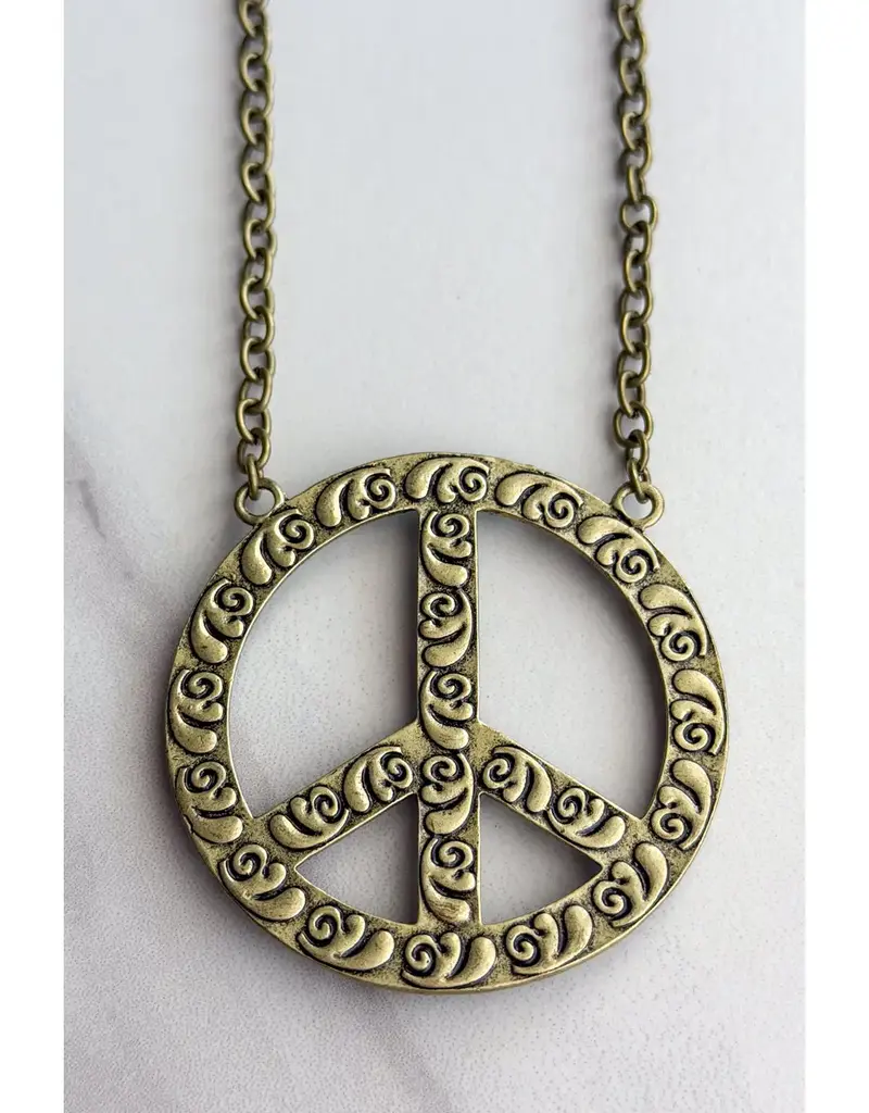 Blaze Peace Necklace- Bronze Turquoise