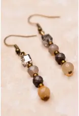 Mari Earrings in Grey Mix