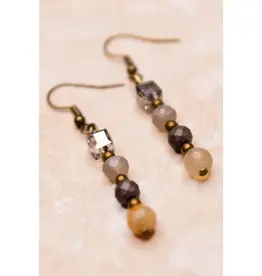 Mari Earrings in Grey Mix