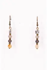 Mari Earrings in Grey Mix