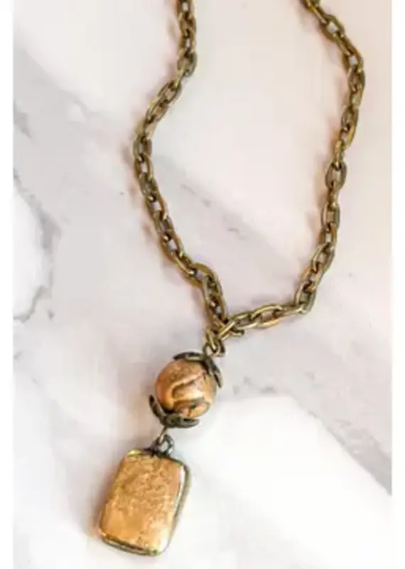 Sicily Short Necklace - Jasper
