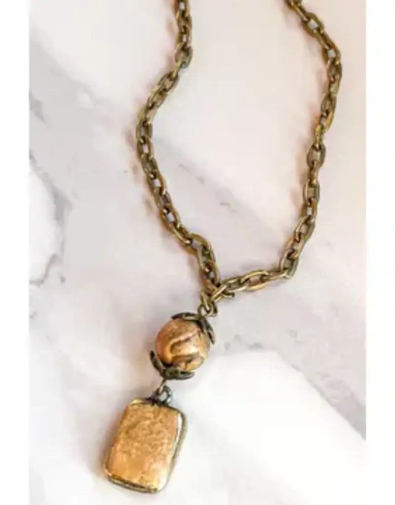 Sicily Short Necklace - Jasper