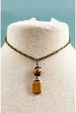 Sicily Short Necklace - Jasper