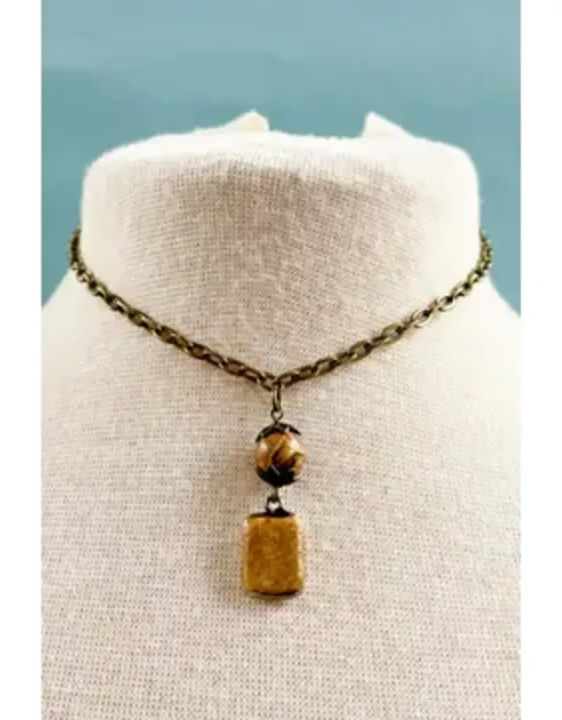 Sicily Short Necklace - Jasper