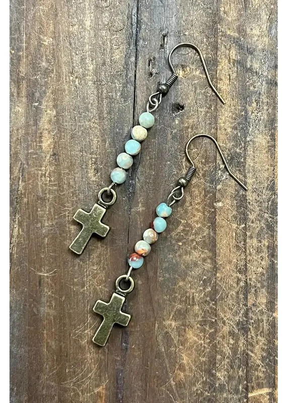Kara Earrings Imperial Jasper