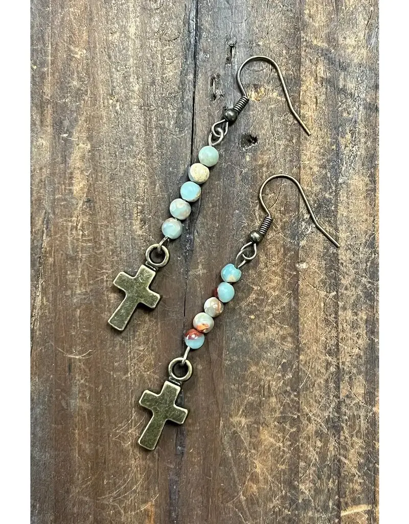 Kara Earrings Imperial Jasper