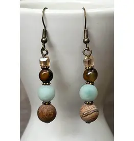 Emory Earrings Amazonite