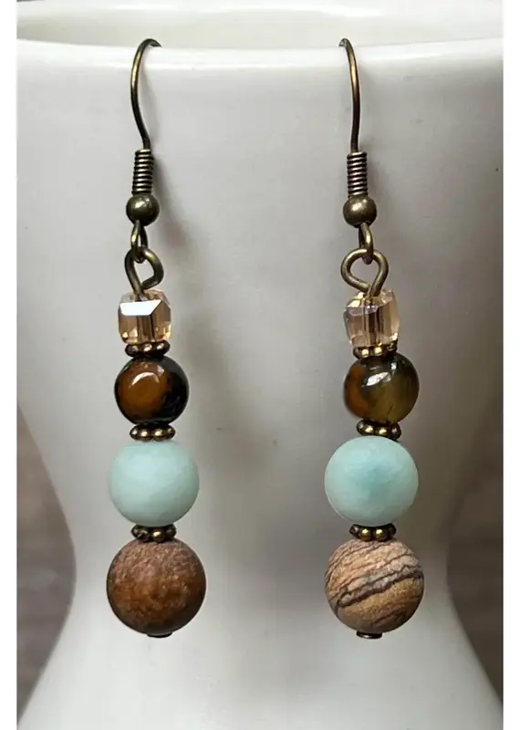 Emory Earrings Amazonite