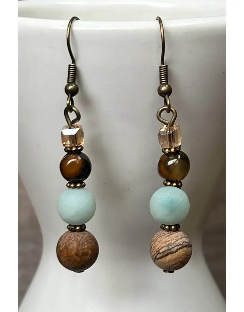 Emory Earrings Amazonite