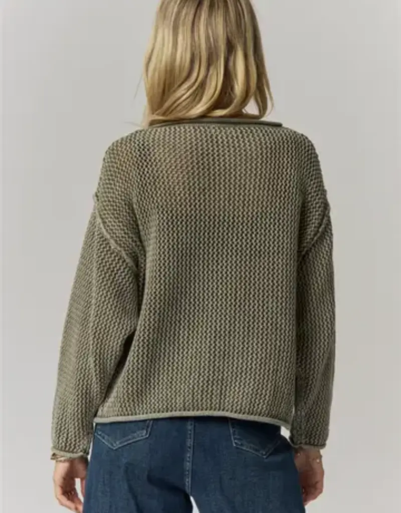 Rylie Rolled Hem Textured Knit Top