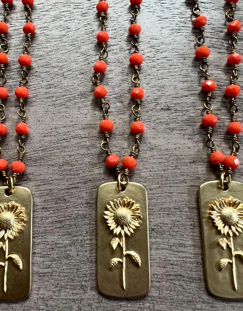 Sunflower Vintage Necklace
