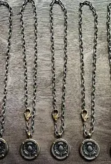 Matte Silver Thistle Necklace