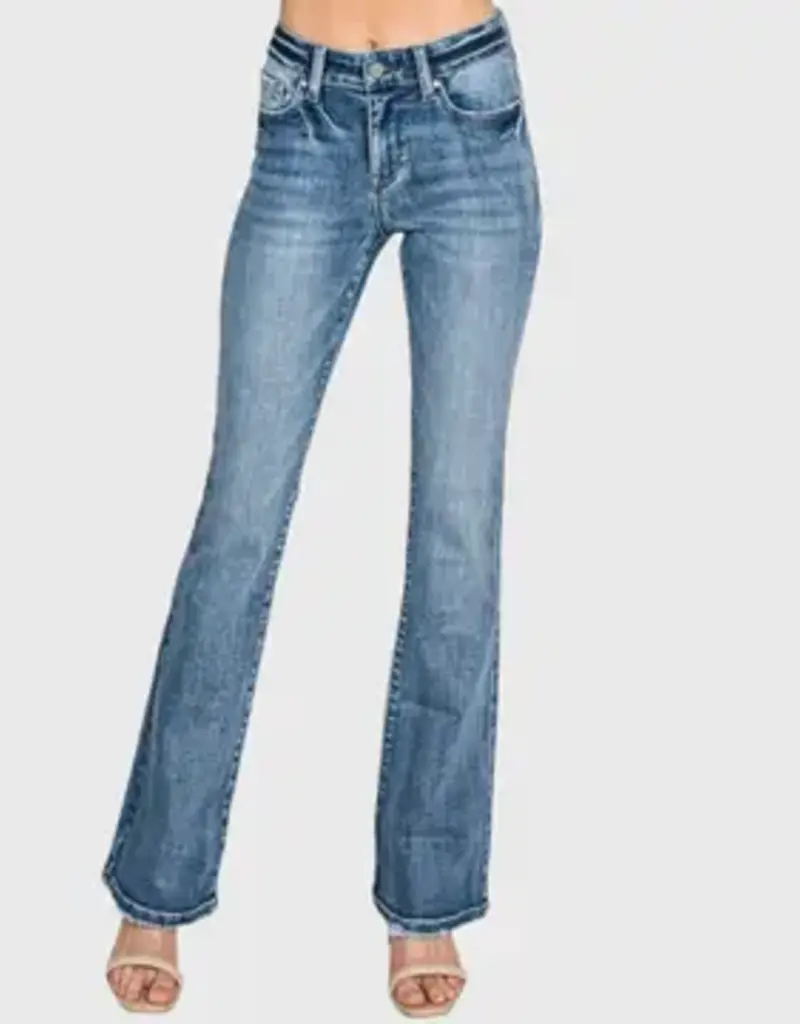 Madilyn Mid Rise Stretch Classic Bootcut Jeans