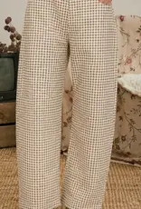 Gingham Barrel Pants