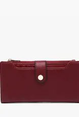 Violet Rfid Fold-Out Wallet w/ Card Slot | Wine