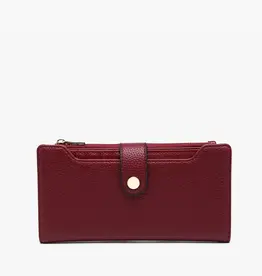 Violet Rfid Fold-Out Wallet w/ Card Slot | Wine