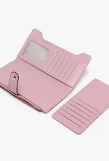 Violet Rfid Fold-Out Wallet w/ Card Slot | Wine
