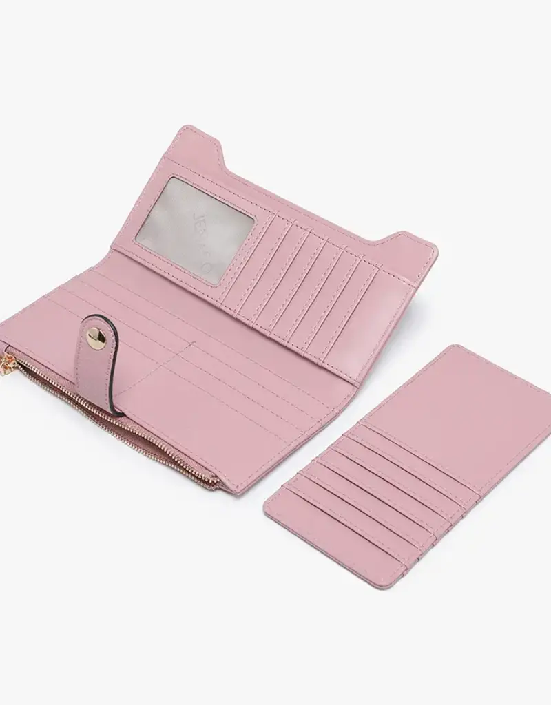 Violet Rfid Fold-Out Wallet w/ Card Slot | Wine