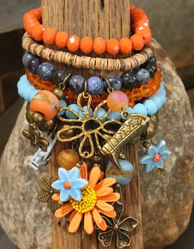 Baby's Got Her Blue Jeans On Charm'd Bracelet Set