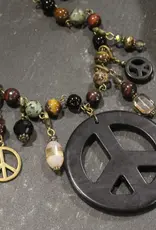 Classy Peace Layered Necklace
