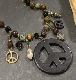 Classy Peace Layered Necklace