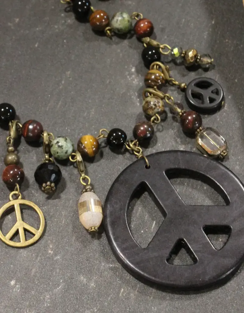 Classy Peace Layered Necklace