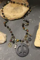 Classy Peace Layered Necklace